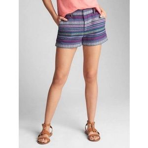 Gap Multicolor Embroidered City Short Size 10